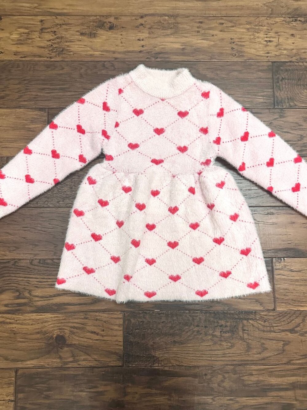 Lola + the Boys 4-5Y Sweetheart Sweater Dress